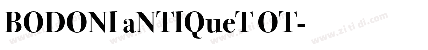 BODONI aNTIQueT OT字体转换